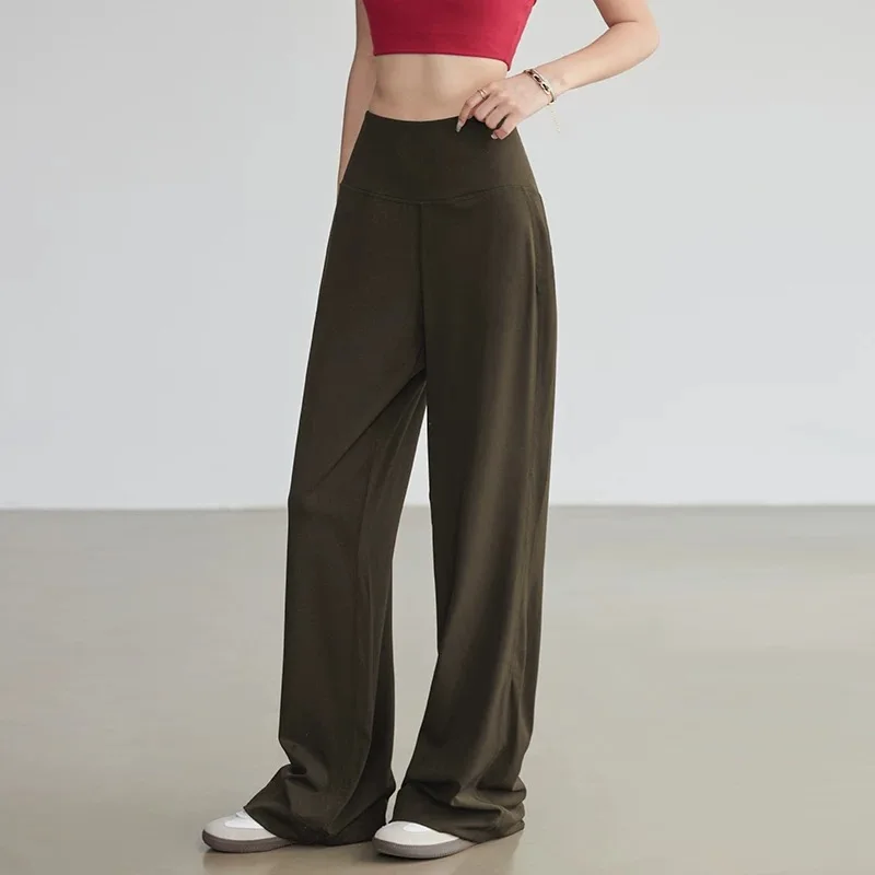 Yoga Fitness Training - Pantaloni Sportivi Larghi e Dritti da