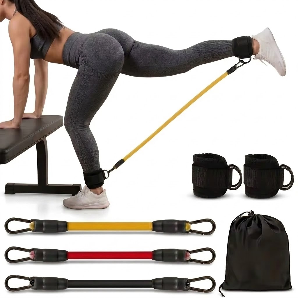Yoga Fitness Resistance Band - Set di 5 Fasce di Resistenza