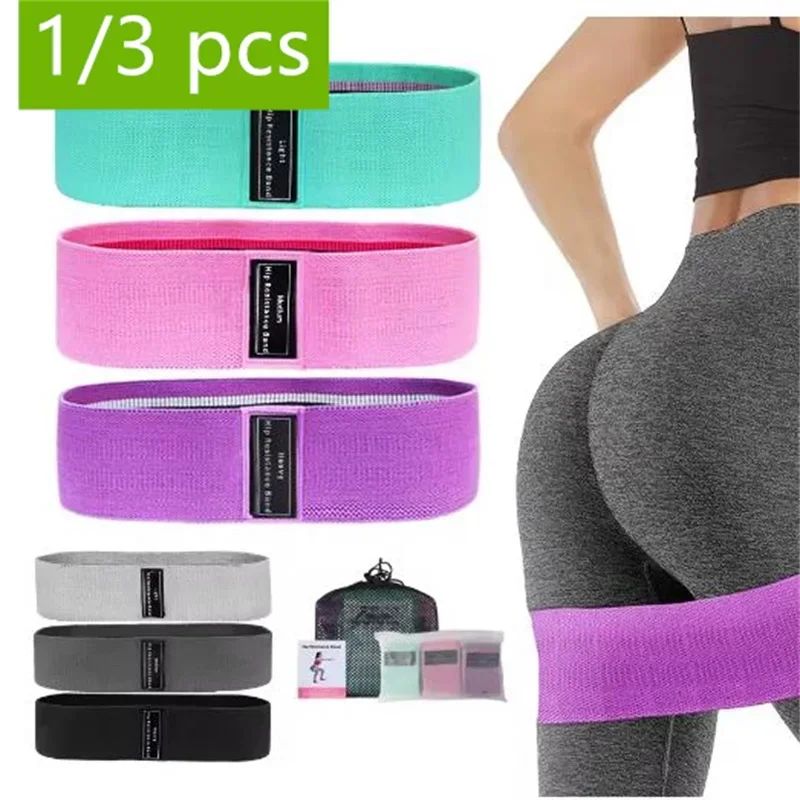 Yoga Fitness Resistance Band - Fasce Elastiche in Tessuto per Glutei