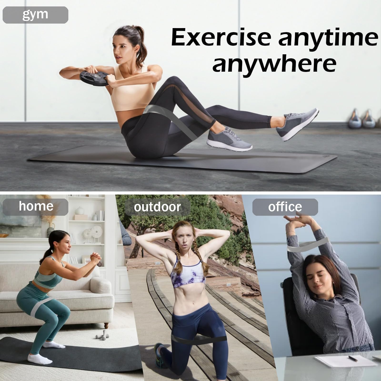 Anello di tensione in lattice  - Yoga Fitness Resistance Band recensione e prezzo
